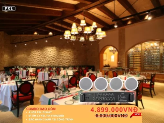 TƯ VẤN LẮP ĐẶT LOA CHO NHÀ HÀNG