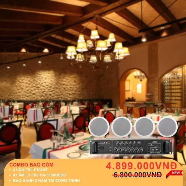 TƯ VẤN LẮP ĐẶT LOA CHO NHÀ HÀNG