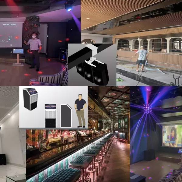 Các dự án lắp đặt, setup Karaoke khu sala, Q2, Nguyễn Đình Chiểu Q1, ..,TP HCM Và nhà hàng bar tại Quãng Ninh , Hà Nội