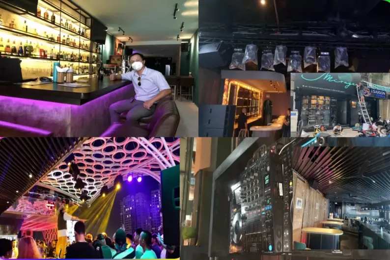 Lắp đặt, thiết kế âm thanh ánh sáng nhà hàng bar, Sky bar nằm trên các tuyến đường trung tâm thành phố HCM như Huỳnh Thúc Kháng, Trần Hưng Đạo, Tôn Thất Thiệp, … Q1