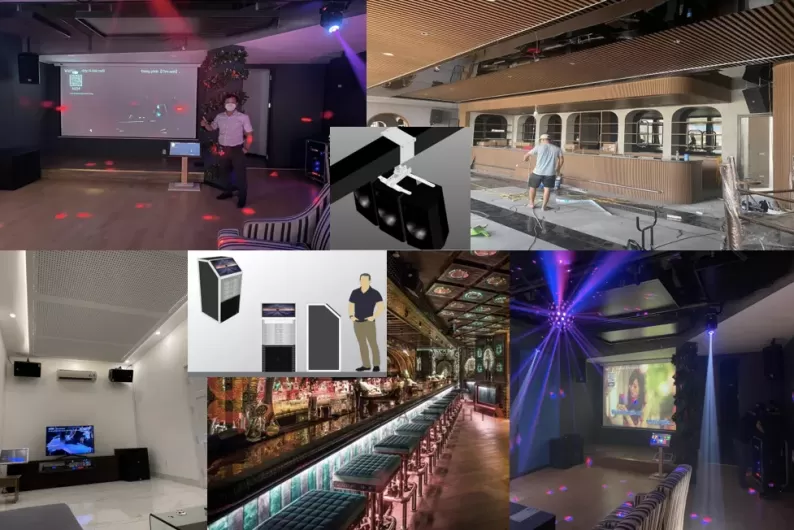 Các dự án lắp đặt, setup Karaoke khu sala, Q2, Nguyễn Đình Chiểu Q1, ..,TP HCM Và nhà hàng bar tại Quãng Ninh , Hà Nội
