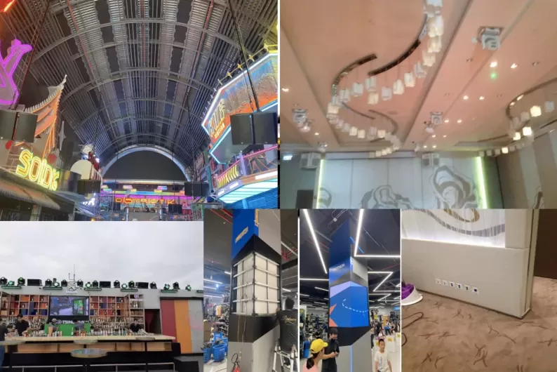 Các dự án thiết kế, thi công hệ thống âm thanh , ánh sáng , led cho nhà hàng bar  Và ballroom tại Các khách sạn tại trung tâm TP HCM và Quảng Bình 