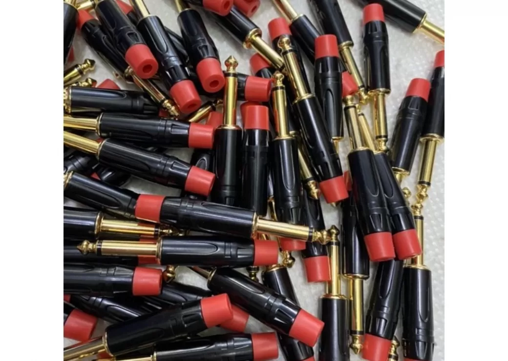 Jack 6 Ly Mono Chân Đồng Mạ Vàng, Dùng Hàn Dây