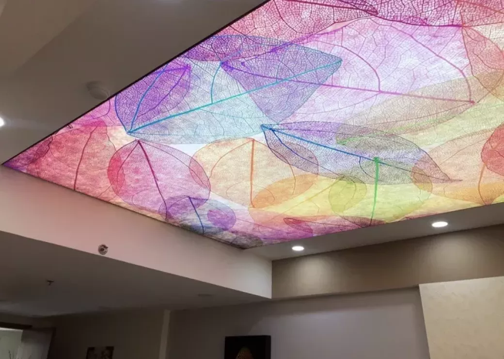 Trần xuyên sáng 7 màu - Mẫu 4