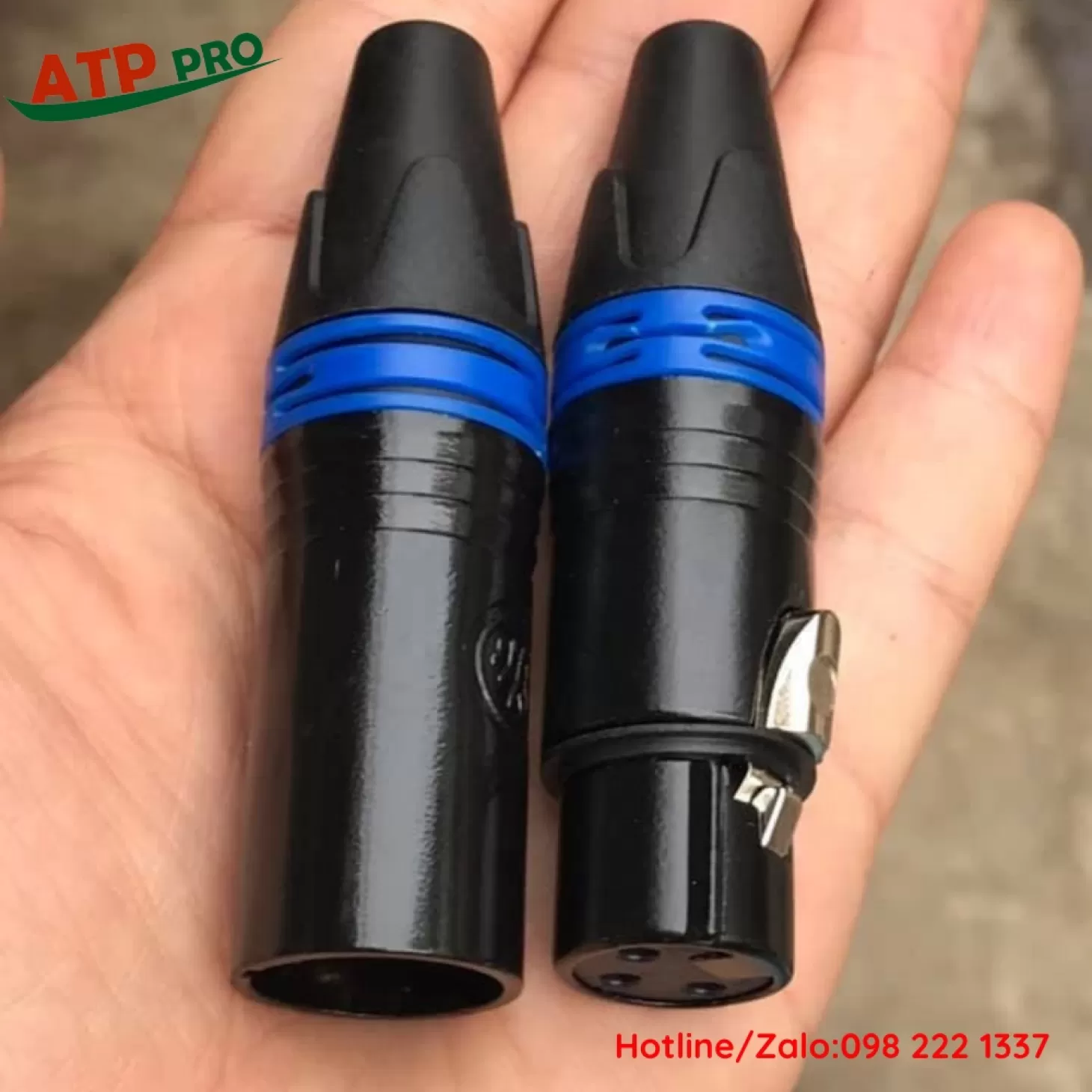 Jack Âm Thanh Canon XLR Đực Cái , Chân Đồng Tiếp Xúc Tốt