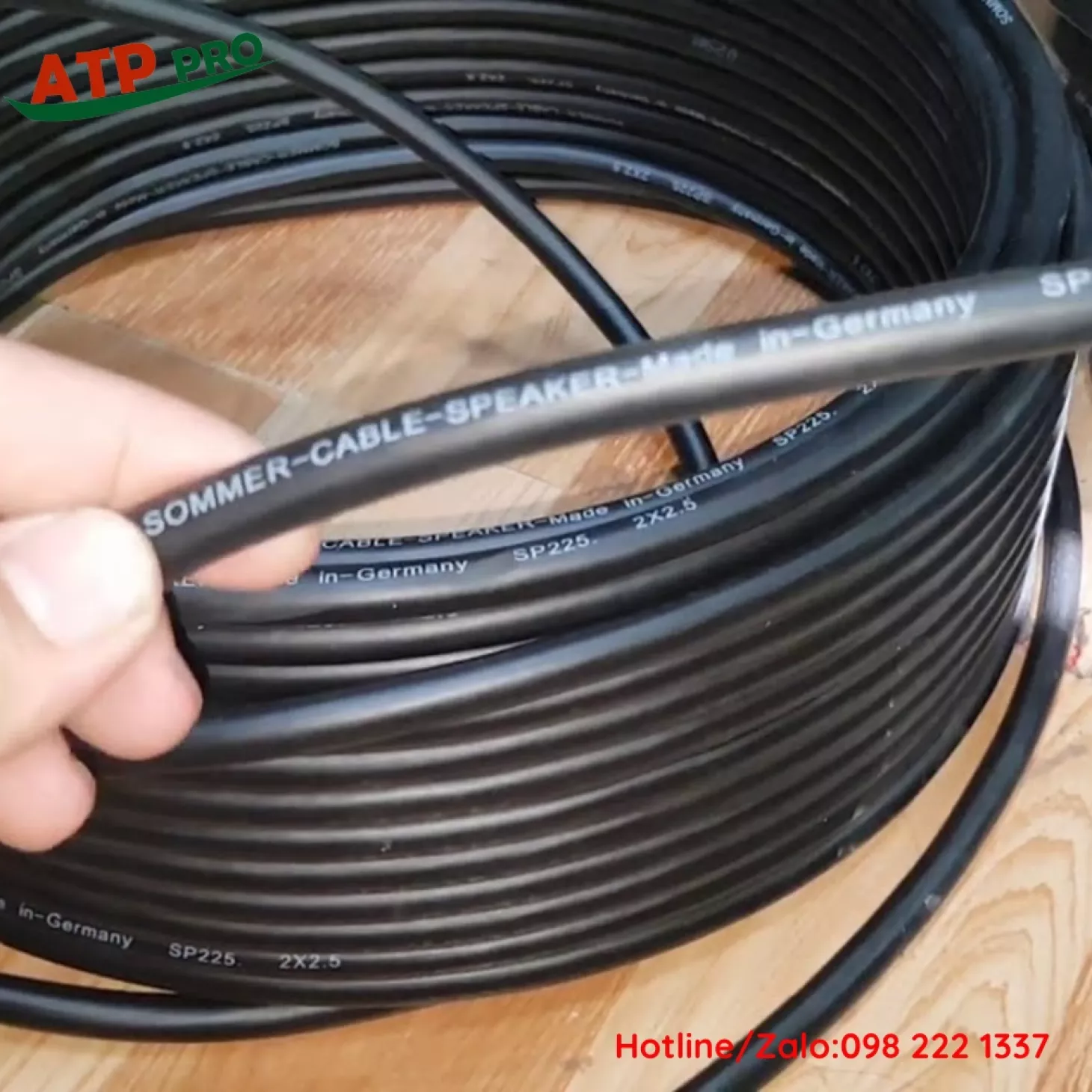 Dây Loa SOMMER Đức 2x1.5mm, Đồng Nguyên Chất( Giá 1met)