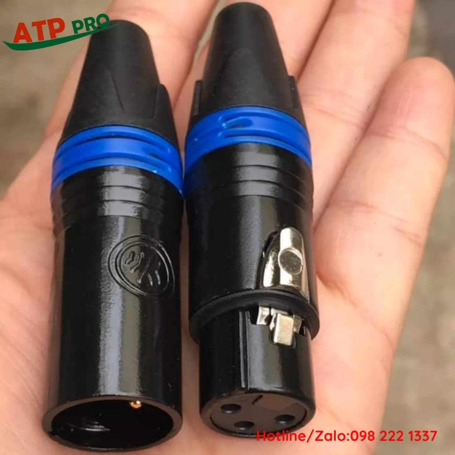 Jack Âm Thanh Canon XLR Đực Cái , Chân Đồng Tiếp Xúc Tốt