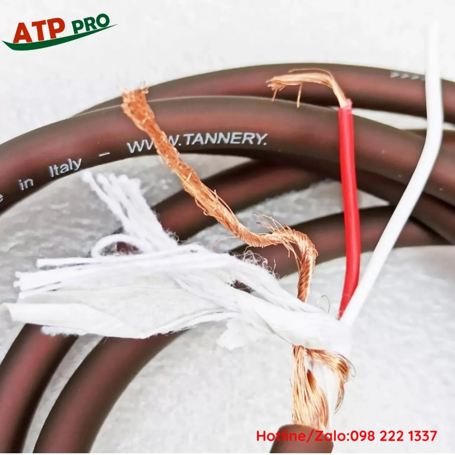 Dây Tín Hiệu Âm Thanh ITALY TANNERY Lõi Đồng , Chống Nhiễu( Giá 1 mét)