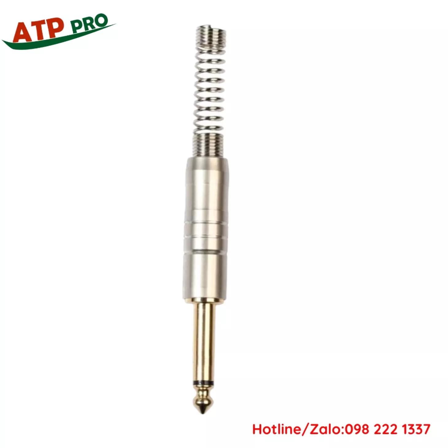 Jack 6 Ly Dùng Hàn Dây, Đuôi Lò Xo, Đầu Mạ Vàng