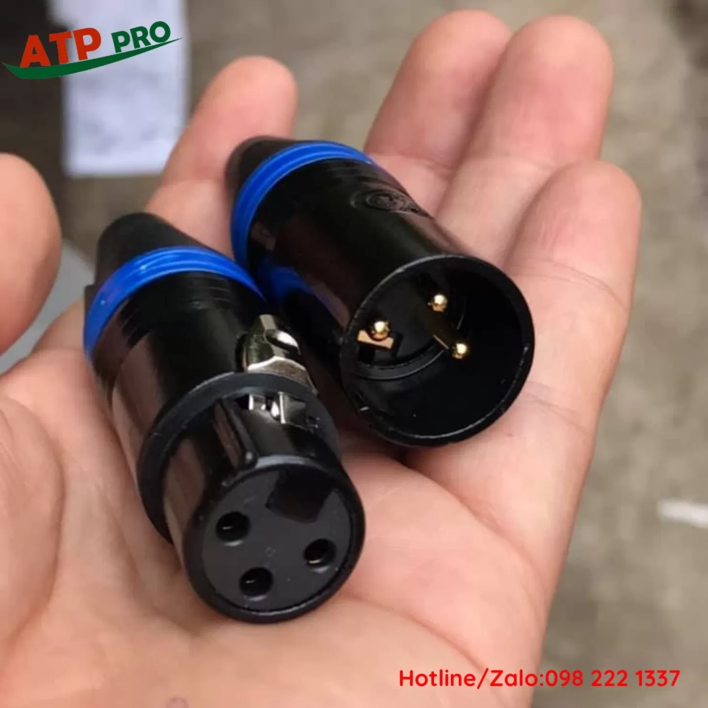 Jack Âm Thanh Canon XLR Đực Cái , Chân Đồng Tiếp Xúc Tốt