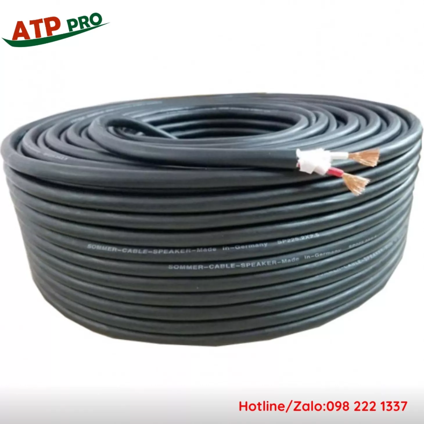 Dây Loa SOMMER Đức 4x2.5mm, Đồng Nguyên Chất(Giá 1m)